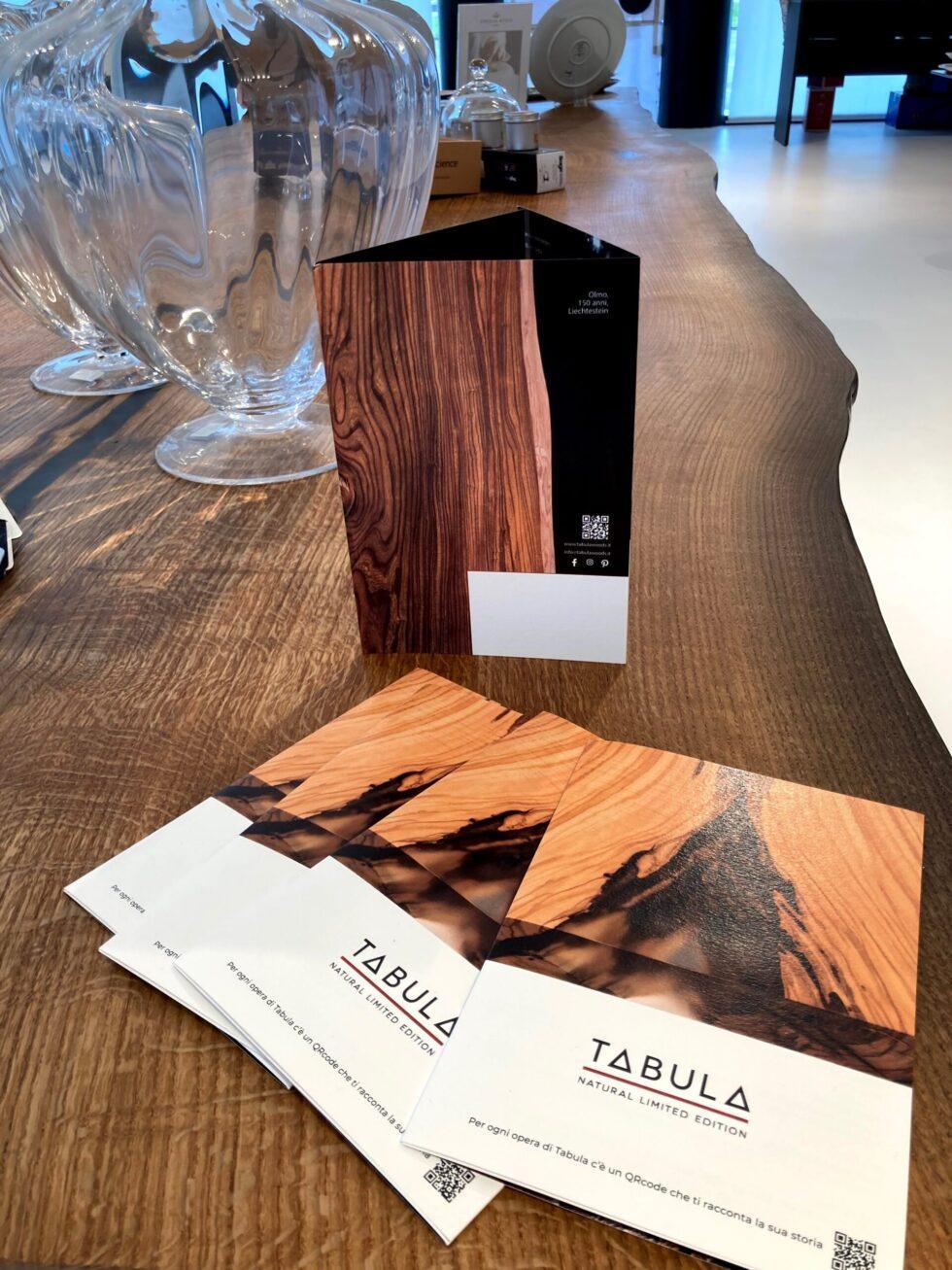 Progettazione grafica pieghevole Tabula - Udine